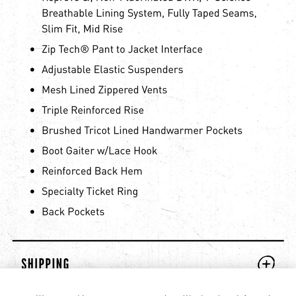 Volcom Swift Bib Overall Shell Snowboard Pants - Picture 9 of 9